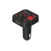 SAVIO FM siųstuvas, Bluetooth 5.3, QC 3.0 įkroviklis, LED ekranas, Bass Boost, TR-15, juodas
