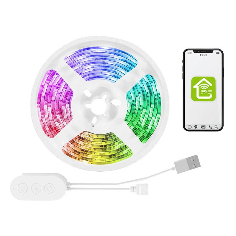 LED juosta Gosund SL1 WiFi RGB 2,8 m – išmanus apšvietimas su Tuya