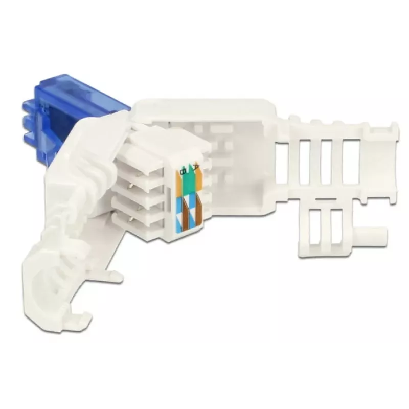 RJ-45 jungtis Cat.6A DeLOCK 86417 mėlyna balta