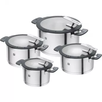 Puodų rinkinys ZWILLING SIMPLIFY 66870-004-0 Nerūdijantis plienas 4 vnt. Sidabrinis Juodas