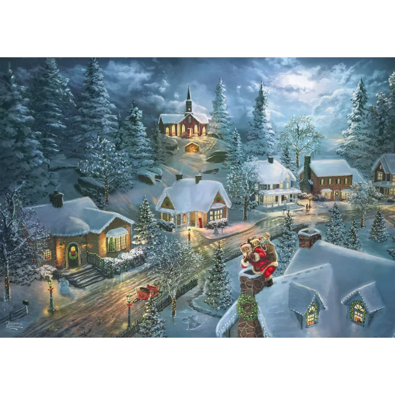 Dėlionė Schmidt Spiele 57529 „Thomas Kinkade Studios – Santa's Silent Night“ 1000 dalių