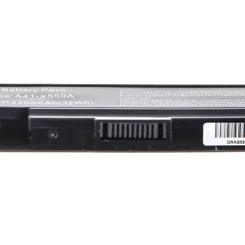 Baterija Green Cell AS58, skirta ASUS nešiojamiesiems kompiuteriams – Li-Ion 2200 mAh, 14,4 V, 4 elementai, juoda