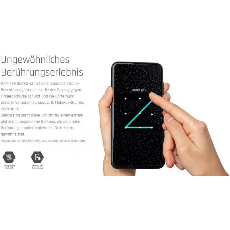 Grūdinto stiklo apsauginis stikliukas MYPHONE Hammer Energy 2, 9H kietumas, atsparus įbrėžimams