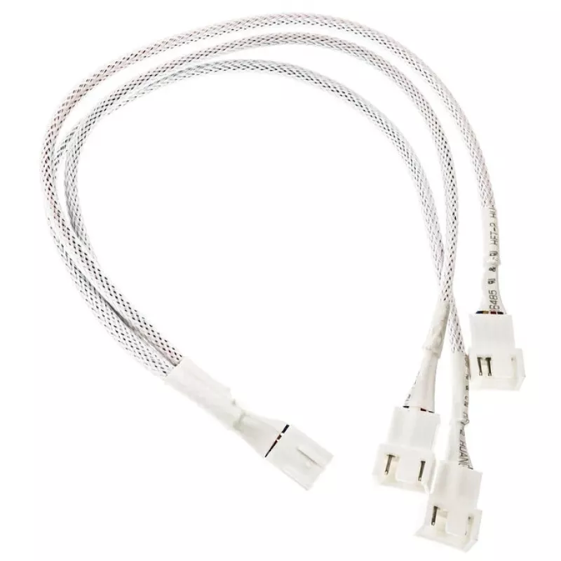 Kolink PGW-AC-KOL-160 PWM ventiliatorių šakotuvas, 35 cm pintas baltas, 1→2 PWM jungtis