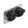 Sieninis kištukinis lizdas DeLOCK 2 jungtys su 4 USB prievadais 2 x 2,8 A