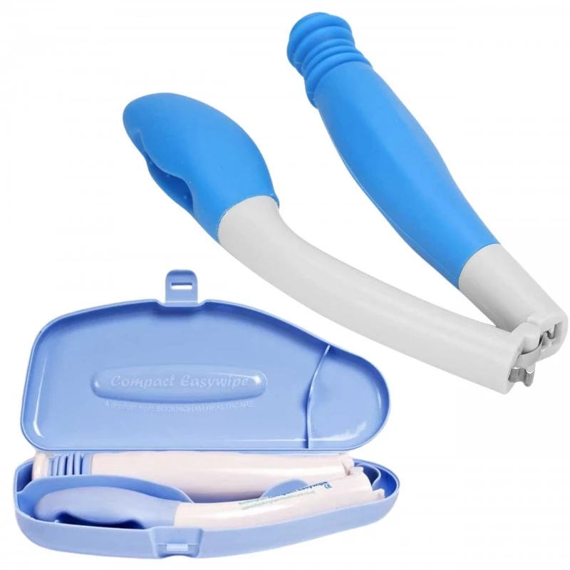 Nešiojamas intymios higienos prietaisas SUNDO 60336 Easywipe – 410 mm, baltas, sulankstomas asmeninis valymo įrankis
