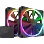 Ventiliatorių rinkinys NZXT F140 RGB DUO 14 cm Juodas 500-1800 RPM 2 vnt.