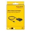 Smarčio kortelių skaitytuvas DeLOCK 91724 USB Type-A juodas