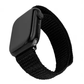 Nailono laikrodžio dirželis FIXED Sporty Strap FIXNST2-436-BK, 38/40/41 mm, juodas