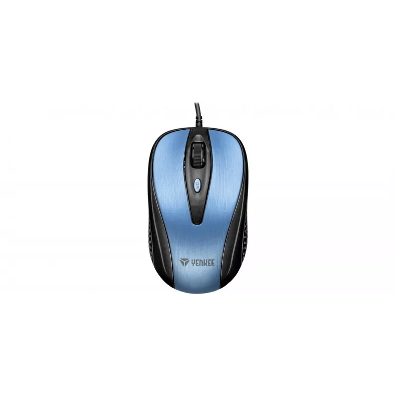 Yenkee YMS 1025BE QUITO USB laidinė pelė, optinė, 4 mygtukai, simetriška, mėlyna