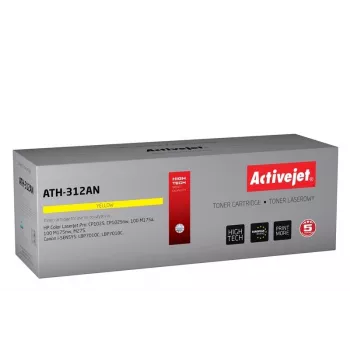 Kasečių toneras ActiveJet ATH-312AN geltonas, suderinamas su HP 126A/CE312A ir Canon CRG-729Y, 1000 puslapių, vienetinis paketas