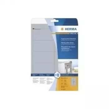 HERMA SuperPrint LaserCopy - Folijinės etiketės - sidabrinės - 96 x 50,8 mm - 250 vnt. (25 lapų x 10) (4223)