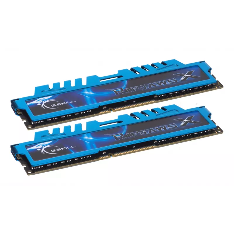 G.Skill 16GB Ripjaws X Dual Channel atminties rinkinys - Mėlyna (2x 8GB, DDR3 1600MHz, 1,5V, F3-1600C9D-16GXM, XMP paruoštas)