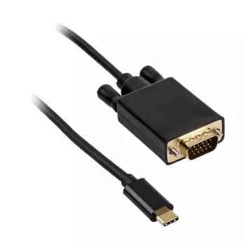 Kabelis keitiklis USB Type-C į VGA Akasa AK-CBCA17-18BK