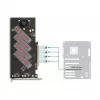 DeLOCK PCI Express 4.0 x16 kortelė į 4 vidinius NVMe M.2 Key M su radiatoriumi ir ventiliatoriumi