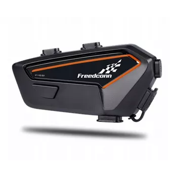 Ausinės FreedConn F1 V2 EU – Bluetooth 5.2, IP65, 1100 mAh baterija, iki 48 h pokalbio laiko, FM radijas, mikrofonas, segtukas