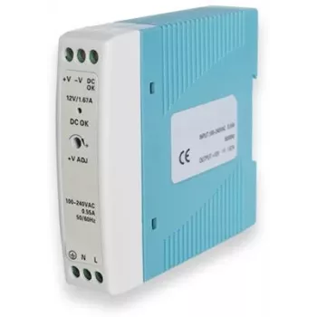 Maitinimo adapteris TELTONIKA PR3PDNP0, vidaus, 20 W, įvadas 100–240 V, 50–60 Hz, kompaktiškas 22,5×90×100 mm, mėlynas/ baltas