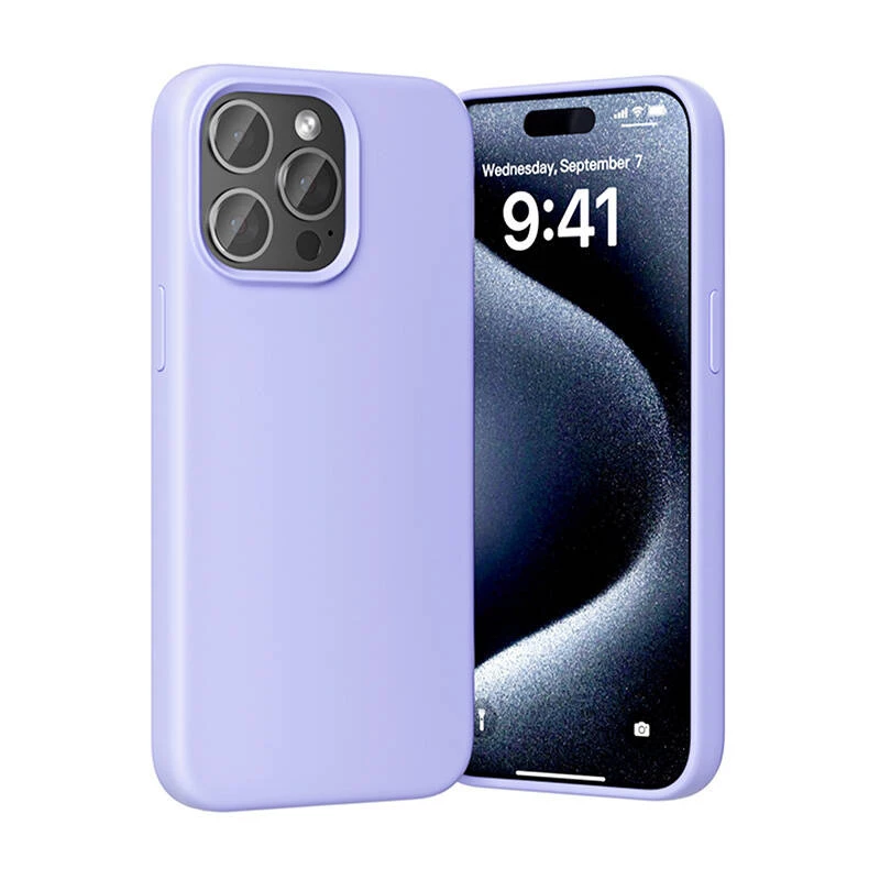 Vention Silicone Case KUFV0-40 dėklas iPhone 15 Pro Max, violetinis, silikoninis minkštas liečiant plonas