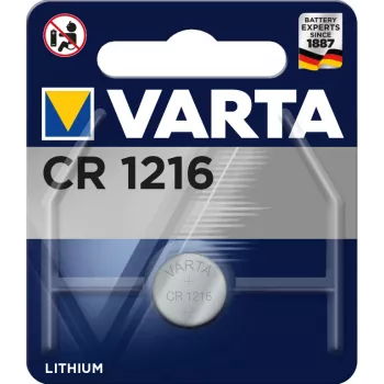 Varta CR1216 elektroninė ląstelė ličio 3V 25mAh lizdinėje pakuotėje - baterija - CR1216