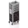 Rašiklių laikiklis TROIKA MINI TROLLEY metalinis juodas baltas