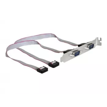 DeLOCK 89083 PCI sąsajos lizdo laikiklis su dviem DB9 prievadais