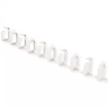 Kabelių tvirtinimo klipas Secomp 44 x 60 mm šviesiai pilkas RAL 7035, pakuotė po 10 vnt.