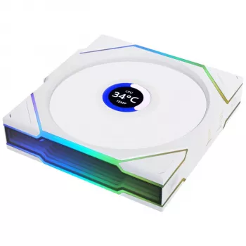 120mm ARGB PWM belaidis LCD korpuso ventiliatorius Lian Li UNI FAN TL su LCD ekranu