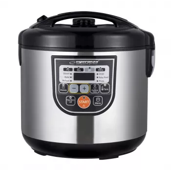 Multivirduvas ESPERANZA EKG011, 5 L, 860 W, juodas/nerūdijantis plienas