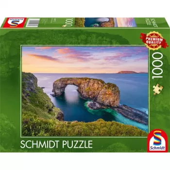 Dėlionė Schmidt Spiele 59772 – 1000 dalių – Airija, Donegal, Fanad, Didžioji Pollet jūros arka