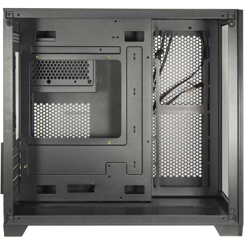 Korpusas Inter-Tech C-501 Aspect Midi Tower Juodas