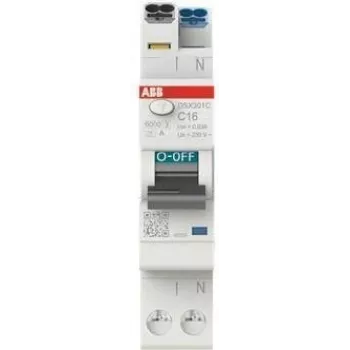 ABB RCBO jungiklis DSX301CA-C16/0.03 1 TE 6kA 1P+N AC 16A 30mA (2CSR255165R1164)