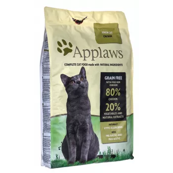 APPLAWS Senior Chicken - sausas kačių ėdalas - 7,5 kg