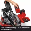 Slidinėjantis kampinis pjūklas EINHELL TE-SM 36/8 L Li‑Solo 36 V (2x18 V) – belaidis, be akumuliatoriaus ir įkroviklio