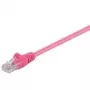 Wentronic 95229-GB Ethernet pataisos laidas, rausvas
