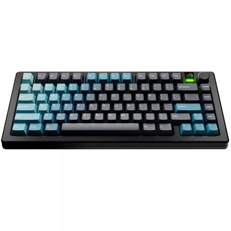 GLORIOUS GPBT Gradient Celestial Ice klavišų rinkinys — ANSI išdėstymas, PBT dažais sublimuoti klavišai