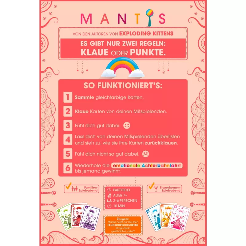 Mantis, stalo žaidimas