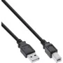 InLine USB 2.0 kabelis A–B, juodas, 70 vnt. didmeninė pakuotė (B-34502X)