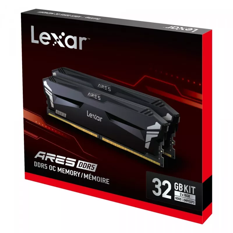 Lexar DDR5 32GB 6000 MHz atminties rinkinys (2 × 16GB) DIMM CL30