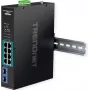 TRENDnet TI-PGM102 – Pramoninis valdomas PoE+ jungiklis su 8x Gigabit PoE+ ir 2x SFP