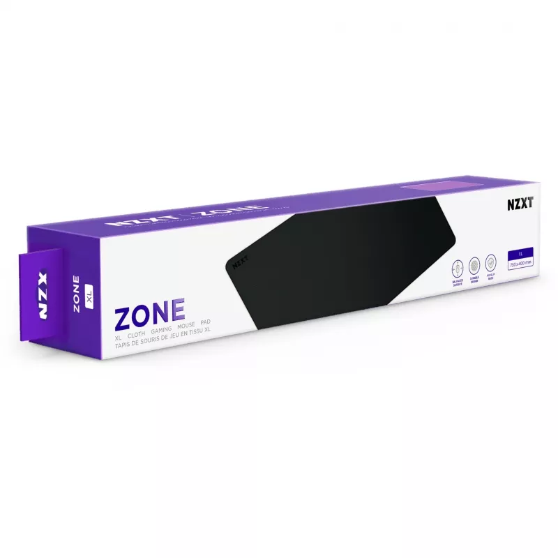 NZXT Zone pelės kilimėlis XL 750x400mm juodas MM-XLGSP-BK mažmeninė