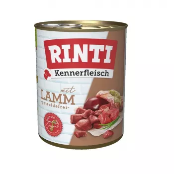 Šlapias šunų ėdalas RINTI Lamb Adult 800 g – pilnavertis pašaras