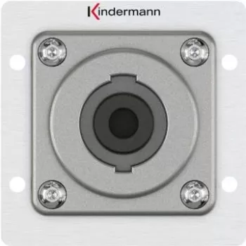 Kištukinis lizdas Speakon Kindermann 7444000413 — 1 modulio aliuminis, 50×50 mm, 40 mm gylis