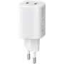 Įkroviklis Xiaomi Nano Turbo 45W Baltas — 2× USB‑C AC vidaus naudojimui išmaniesiems telefonams ir planšetėms
