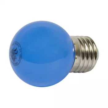 Synergy 21 LED Retrofit E27 lašo formos lemputė G45 mėlyna 1 W, skirta girliandai