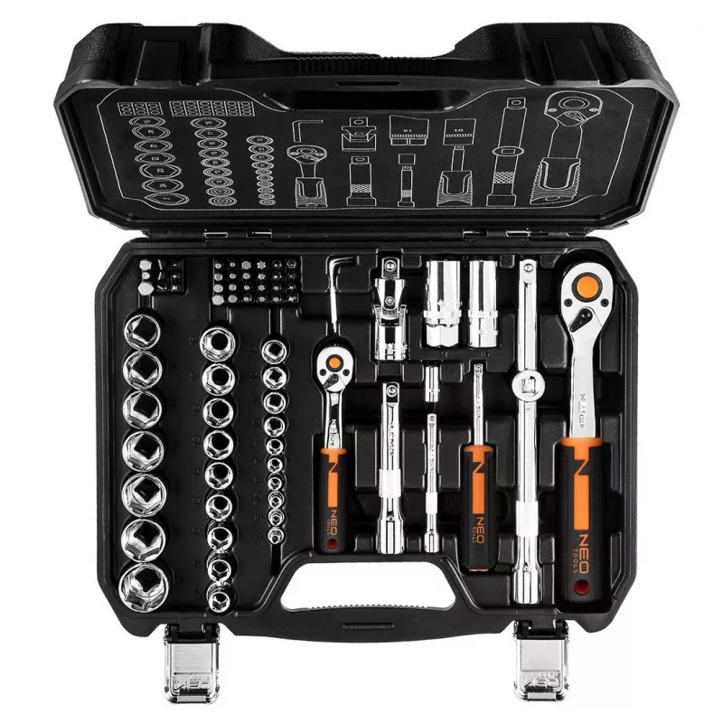 NEO tools 10-054 veržliarakčių / lizdų rinkinys
