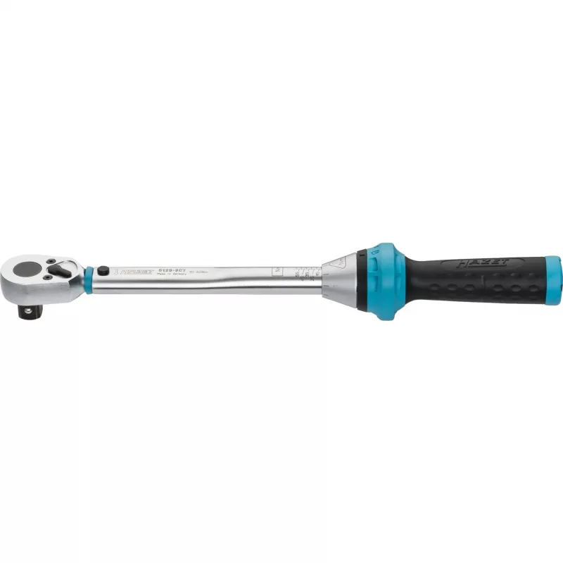 HAZET 5120-3CT – mechaninis sukimo momento veržliaraktis su spragtelėjimu – 1/4 colio – 1–9 Nm – 4 % – juodas/mėlynas (5120-3CT)