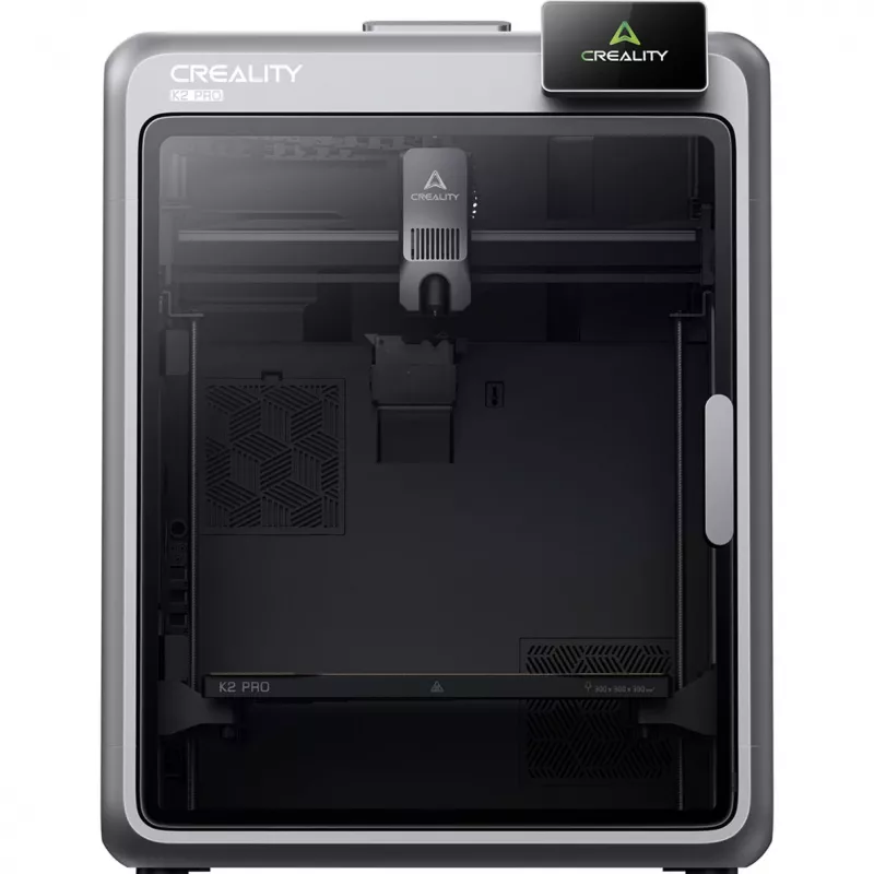 3D spausdintuvas Creality K2 Pro — darbinis tūris 300×300×400 mm, dviguba Z ašis