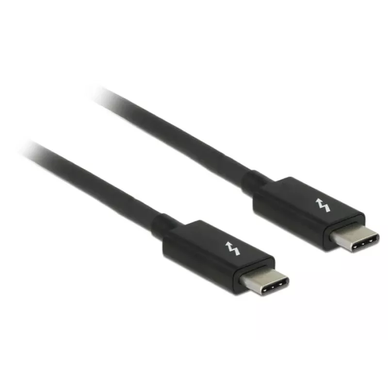 Thunderbolt kabelis DeLOCK 84845 1 m 20 Gbit/s Juoda