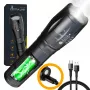 Nešiojamas rankinis žibintuvėlis Extralink EX.30707 Juodas SMD LED 10W USB