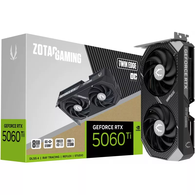 Vaizdo plokštė ZOTAC GAMING GeForce RTX 5060 Ti Twin Edge OC 8 GB GDDR7